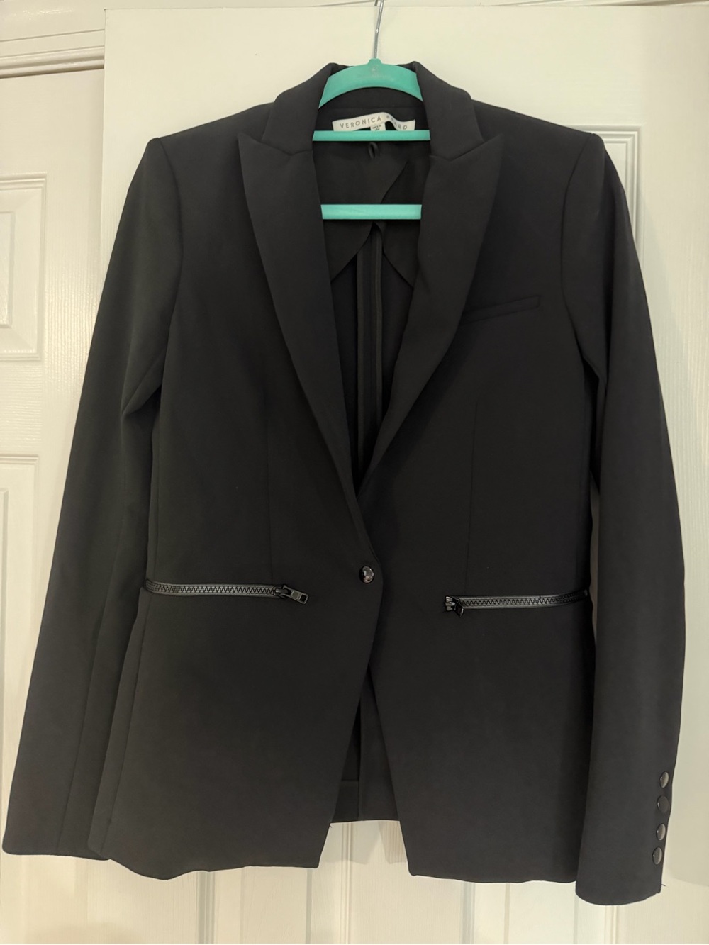 Veronica Beard Black Scuba Jacket